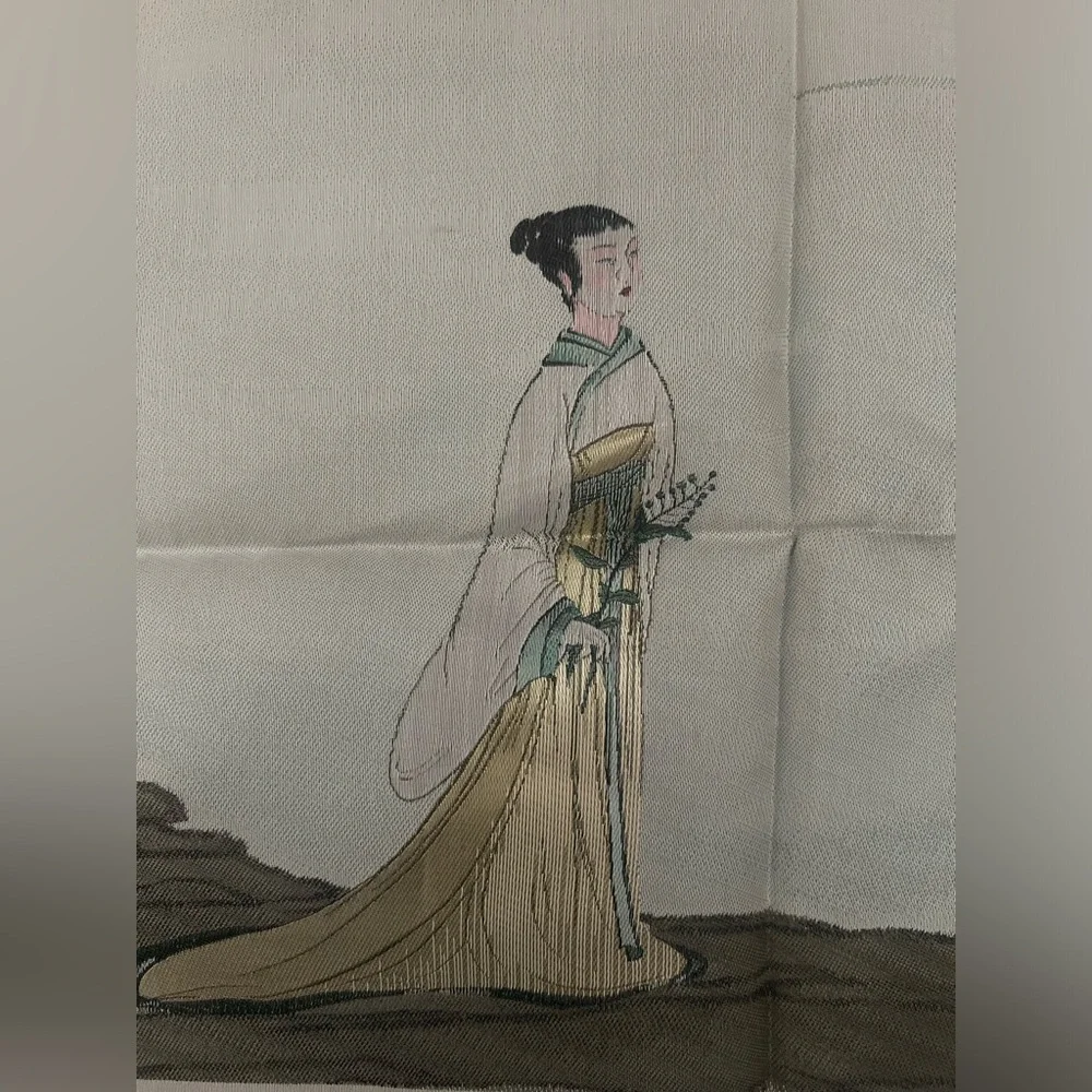 Japanese silk art piece - Picture 2 of 7